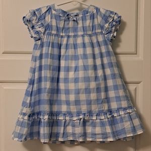 Blue gingham Janie and Jack dress
